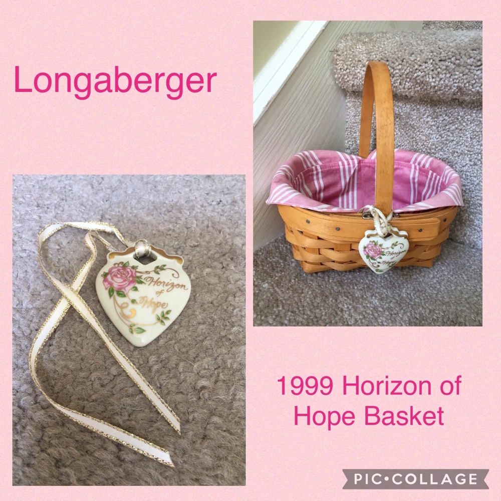 💕 Longaberger 1999 Horizon of Hope Basket 💕